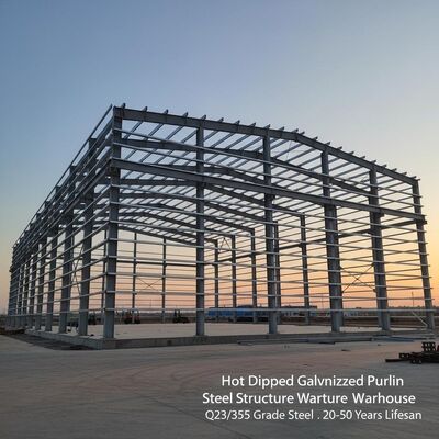 30000ton Year Steel Structure Workshop Offering Strong Carrying Capacity and PVC Rain Spout Designed for Heavy Duty Industrial