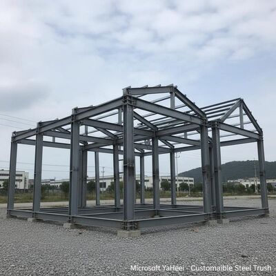 Durability Reach 50 Years Steel Structure Workshop Engineered Using STAAD Pro RamConnection Midas Gen and CAD Software for Construction