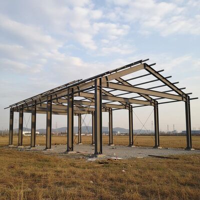 Hot Rolled H Section Steel Column Steel Warehouse Including Round Steel Bat Bracing Solution for Warehouse Construction
