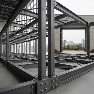 Fire Protection System Optional Steel Structure Warehouse Featuring Glass Wool Wall and Roof Offering 30000ton Year Storage Solutions