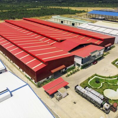 Customized Logo Steel Structure Warehouse with Optional Fire Protection System and 50 Years Service Life
