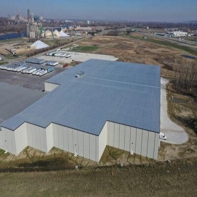 High Intensity Steel Structure Warehouse with 50 Years Service Life and Engineer Guidance Installation