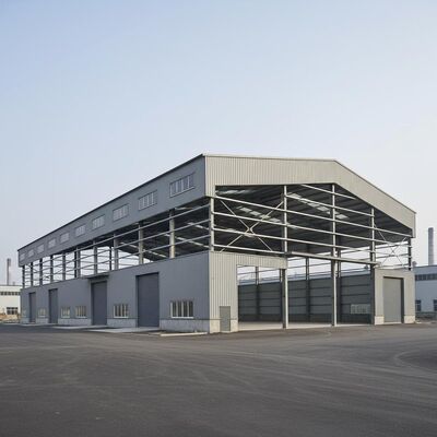 Fast Construction Prefabricated Steel Warehouse with Large Clear Span and Energy Efficient Design