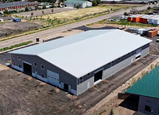 Pre-engineered Metal Building Aircraft Hangar with Double PVC-coated Polyester Textile and More Than 15 Years Service Life