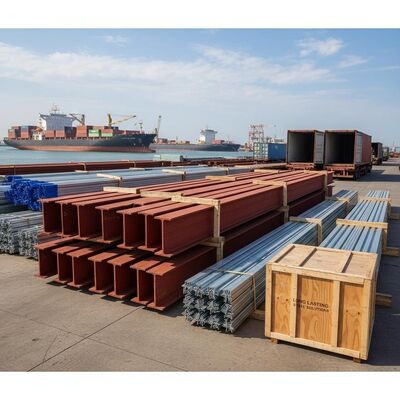 Workshop Steel Structure Warehouse Equipped with Secondary Frame Hot Dipped Galvanized Purlin Shipment By Container or Bulk Ship and Long Lasting