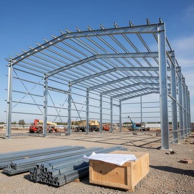 Painted With Hempel Steel Structure Warehouse Loadcapacity Designed According To Local Standards Main Structure H Section Coulmn Beam Durable
