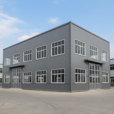 Workshop Metal structure warehouse built with Aluminum PVC Windows providing durable and versatile industrial storage space