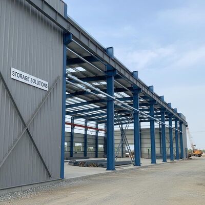 Bolt Connection And Welded Connection Steel Structure Warehouse Combining Portal Steel Structure And Q235 Q355 Grade Steel For Storage Solutions