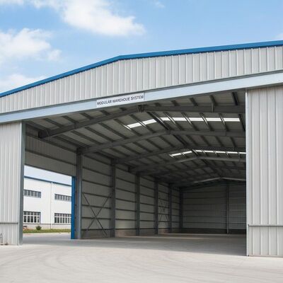 Customizable length Steel warehouse designed with Purlin Galvanized C Section Steel providing protection and space utilization