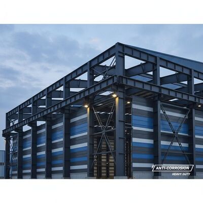 Anti corrosion Paint Metal Structure Warehouse Incorporating Steel Color Sheet Cladding Designed for Heavy Duty and Long Term