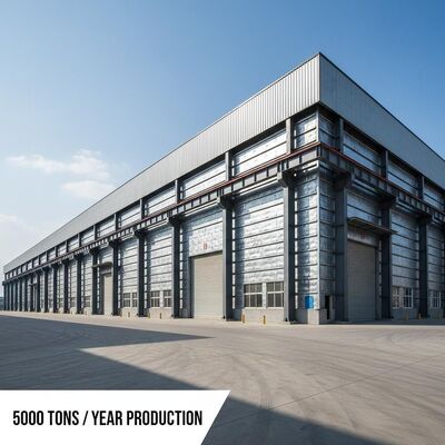Sandwich Panel And Single Layer Sheet Wall Steel Structure Warehouse With Steel Finish Painting Or Hot DIP Galvanized And 50000tons Year Production