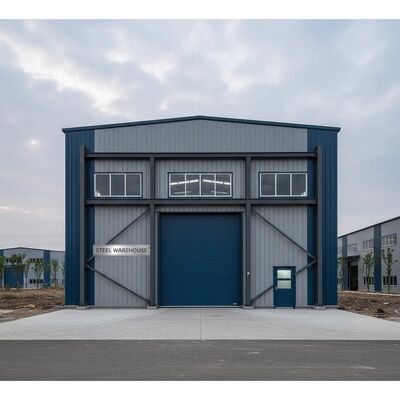 Door and window according to customer request steel warehouse featuring steel frame life span about 50 years perfect for commercial storage needs