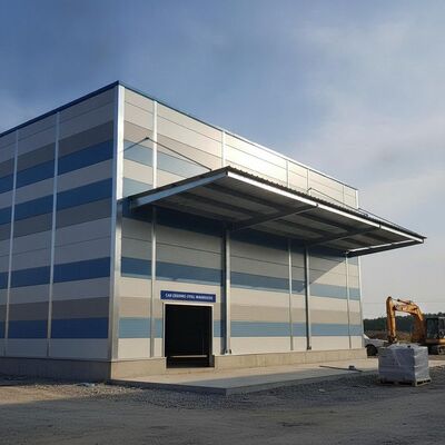 CAD Design Steel Structure Warehouse Offering Sandwich Panel Thickness Between 50-200mm and Cannopy Frame double Sheet Built for Construction