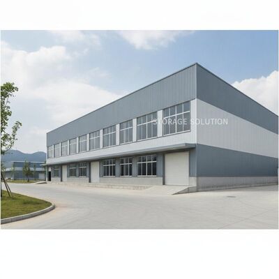 Sandwich Panel Thickness Between 50-200mm Steel Structure Warehouse Integrated with Aluminum Alloy Windows Offering Storage Space