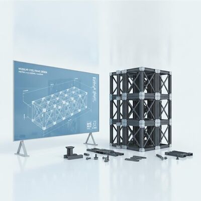 Shorter Than Traditional Concrete Structures Prefabricated Steel Structure Offering CAD Drawing Design for Modular Assembly