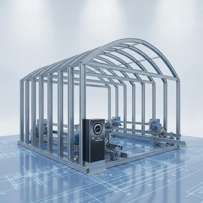 Manually Or Electrically Retract Pre-engineered Steel Structure Designed with CAD Drawing Design Ensuring Precision and Assembly