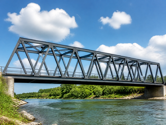 Hot-Dip Galvanized Prefabricated Steel Bridge with Custom Span and Modular Design for Highways and Railways
