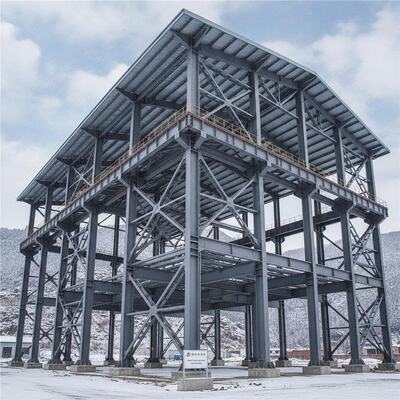 30000ton Year Steel Structural Buildings Featuring X type Bracing and Snow Load Earthquake Design Parameter for Enhanced Safety