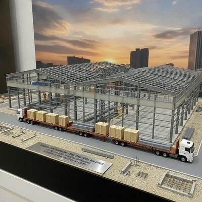 Modern Contemporary Steel Structural Buildings Based on Hot Rolled Steel Structure Engineering Delivering and Construction Solutions