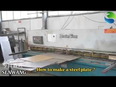 Steel plate production