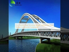 Eco Friendly Steel Structure Bridge , Galvanized Steel Bridge Construction Sustainable