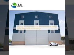 Large Span Industrial Prefabricated Workshop Building / Prefab Metal Workshop Buildings